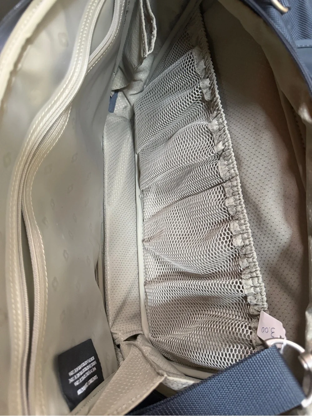 Samsonite Slate Blue Laptop Briefcase with Top Handle and Strap